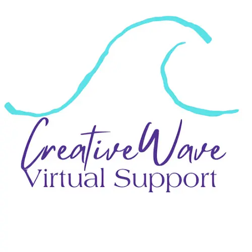 CreativeWave Virtual Support - logo design